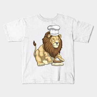 Lion Baker Chef hat Kids T-Shirt